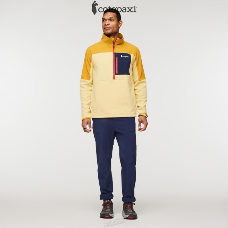 Cotopaxi Abrazo Half-Zip Fleece Jacket Amber/Wheat | DG73-C4-UC