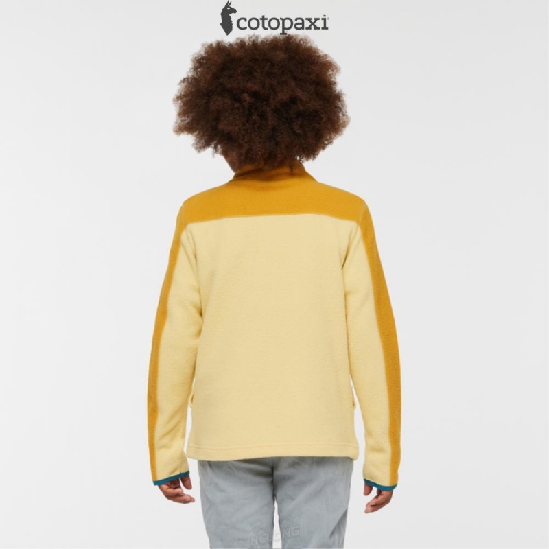 Cotopaxi Abrazo Half-Zip Fleece Jacket Amber/Wheat | DO45-S8-YN