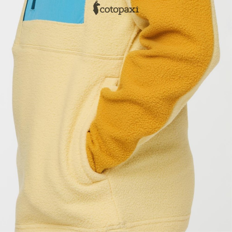 Cotopaxi Abrazo Half-Zip Fleece Jacket Amber/Wheat | DO45-S8-YN