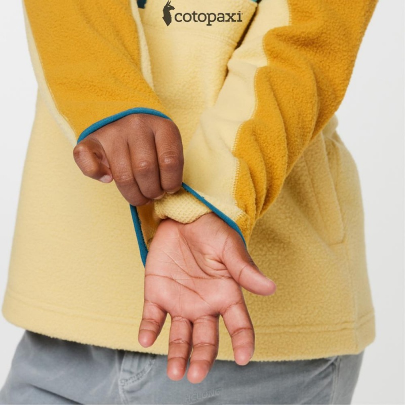 Cotopaxi Abrazo Half-Zip Fleece Jacket Amber/Wheat | DO45-S8-YN