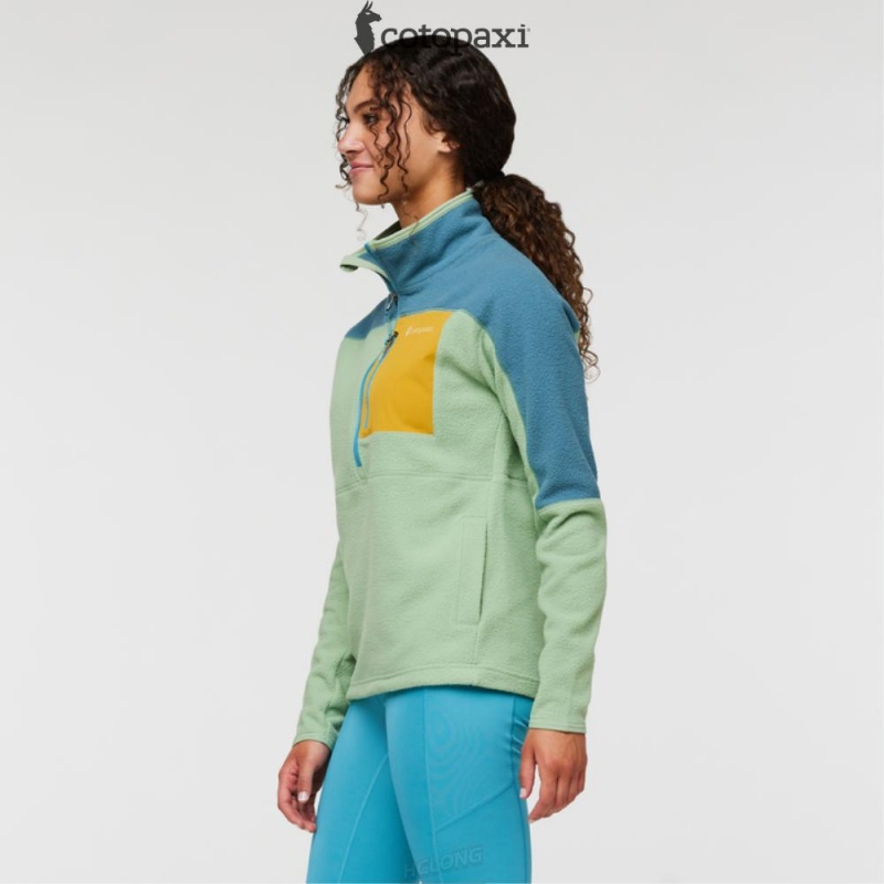 Cotopaxi Abrazo Half-Zip Fleece Jacket Blue Spruce/Aspen | ST71-B1-YZ