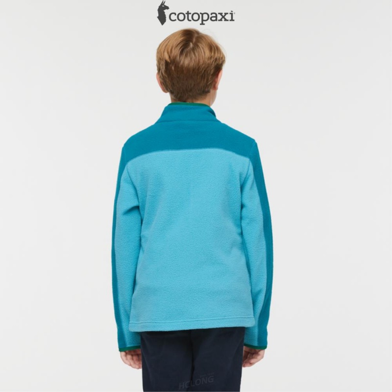 Cotopaxi Abrazo Half-Zip Fleece Jacket Gulf/Poolside | VC14-Q1-XI