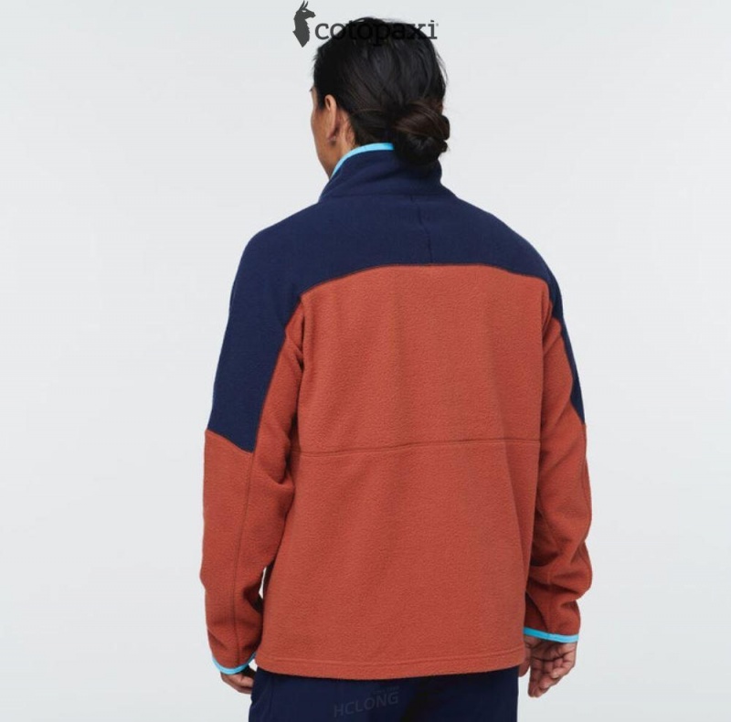 Cotopaxi Abrazo Half-Zip Fleece Jacket Maritime/Spice | JA99-D8-LX