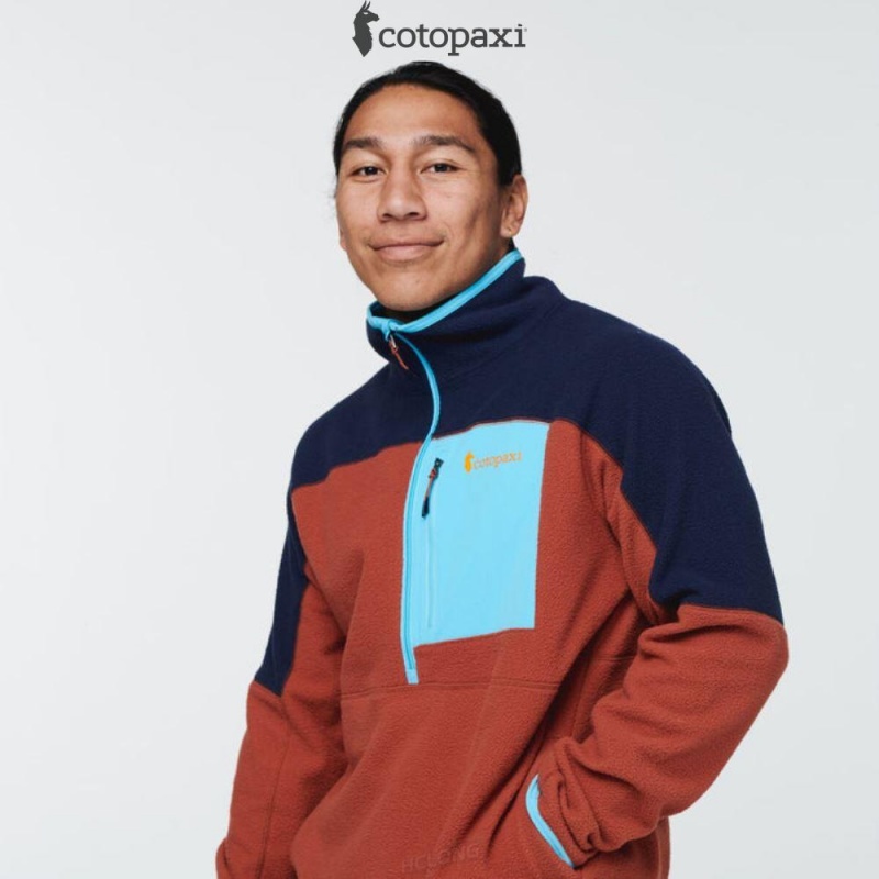 Cotopaxi Abrazo Half-Zip Fleece Jacket Maritime/Spice | JA99-D8-LX