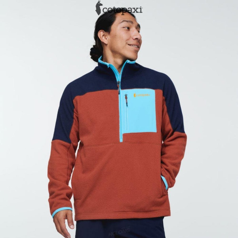 Cotopaxi Abrazo Half-Zip Fleece Jacket Maritime/Spice | JA99-D8-LX