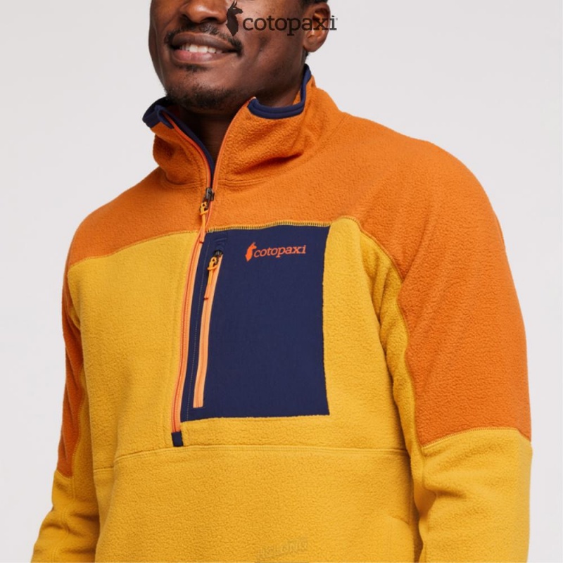 Cotopaxi Abrazo Half-Zip Fleece Jacket Mezcal/Amber | HI51-Y2-HS