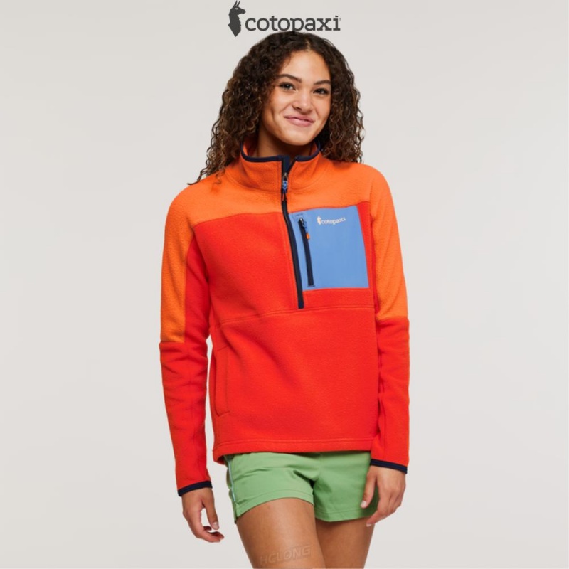 Cotopaxi Abrazo Half-Zip Fleece Jacket Nectar/Canyon | ZU65-D6-BF