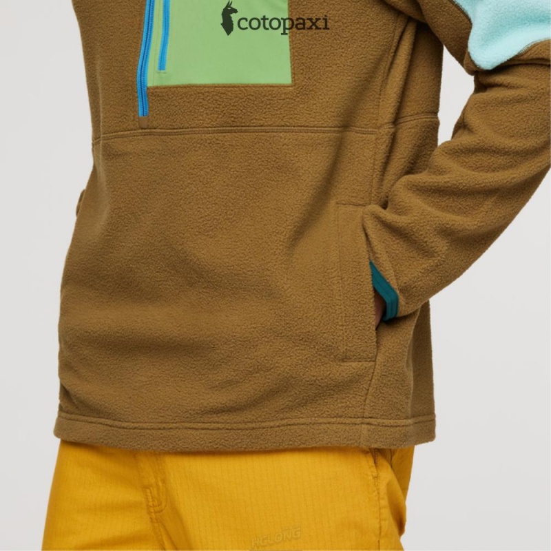 Cotopaxi Abrazo Half-Zip Fleece Jacket Sea Glass/Oak | SS60-G7-AI