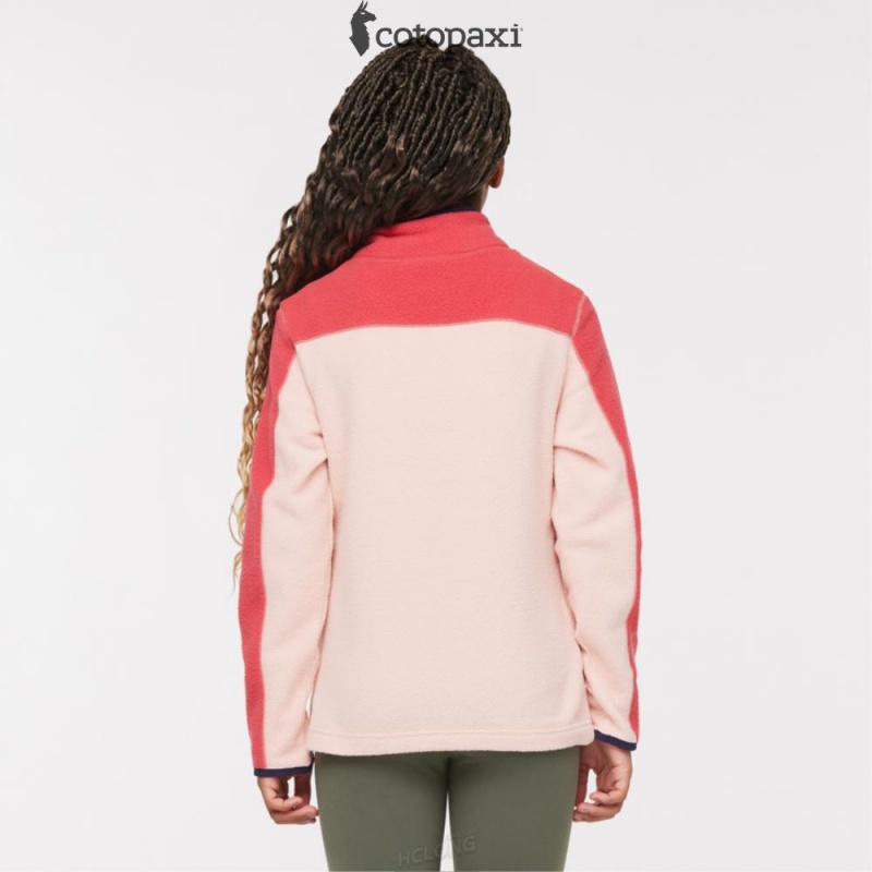 Cotopaxi Abrazo Half-Zip Fleece Jacket Strawberry/Rosewood | AI71-S6-OR