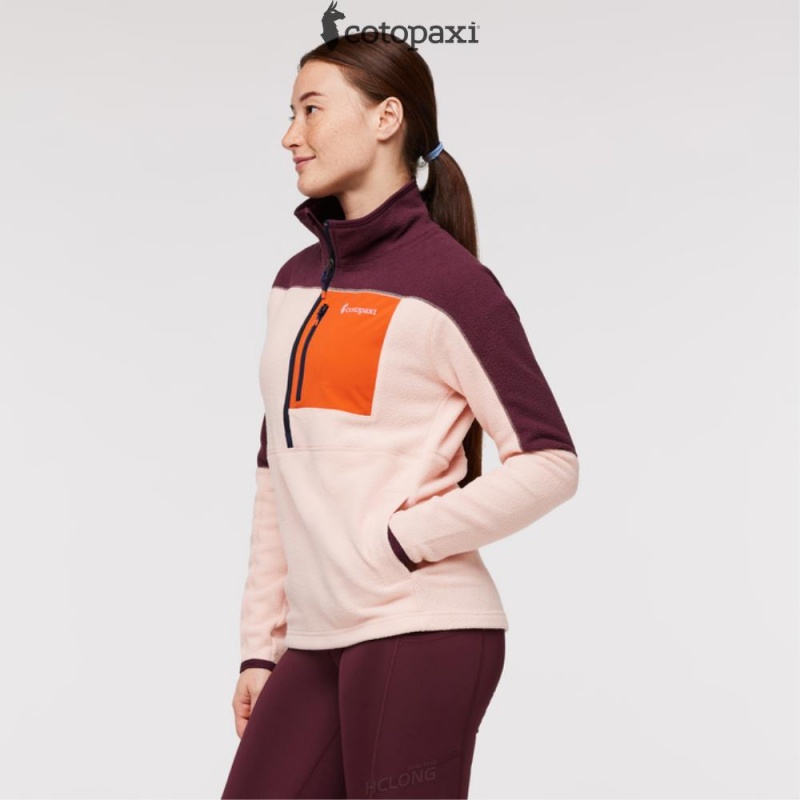 Cotopaxi Abrazo Half-Zip Fleece Jacket Wine/Rosewood | IG05-L3-UN