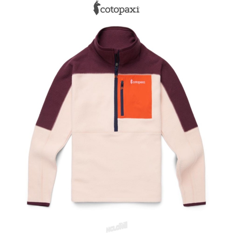 Cotopaxi Abrazo Half-Zip Fleece Jacket Wine/Rosewood | IG05-L3-UN