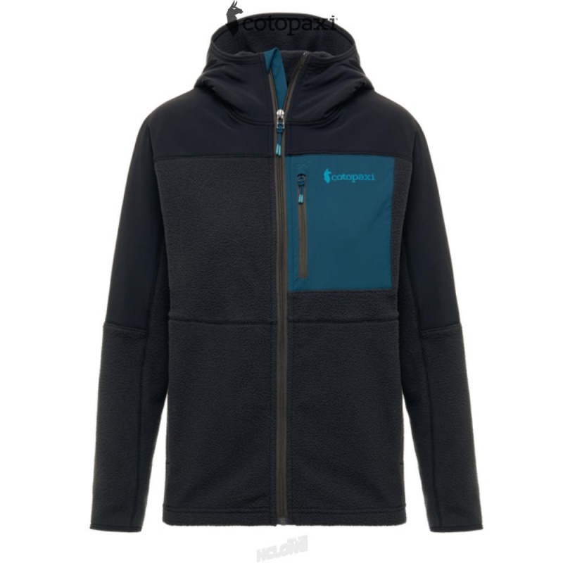 Cotopaxi Abrazo Hooded Full-Zip Fleece Jacket Black | PC99-M9-LP