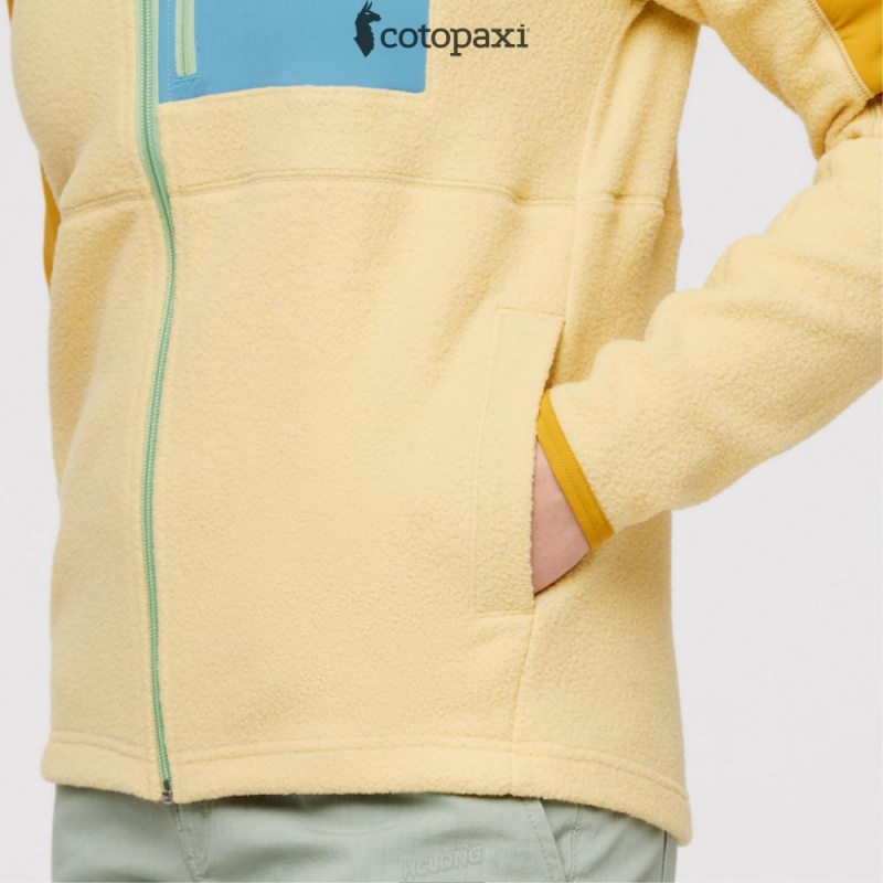 Cotopaxi Abrazo Hooded Full-Zip Fleece Jacket Amber/Wheat | ZE54-Y0-SI