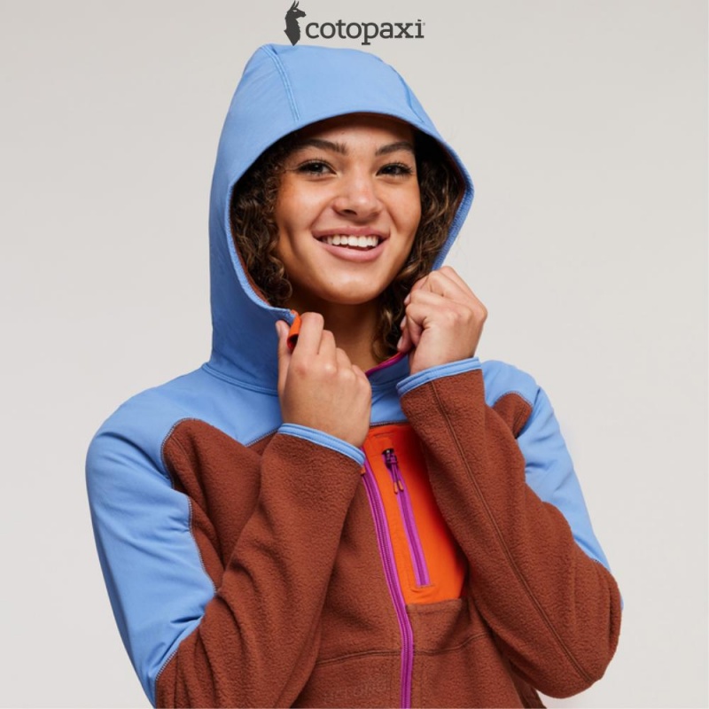 Cotopaxi Abrazo Hooded Full-Zip Fleece Jacket Lupine/Acorn | IE80-A8-UG