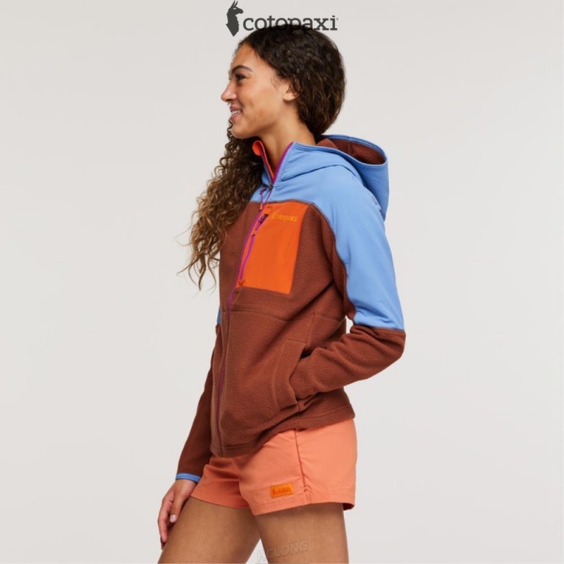 Cotopaxi Abrazo Hooded Full-Zip Fleece Jacket Lupine/Acorn | LS46-B6-BE