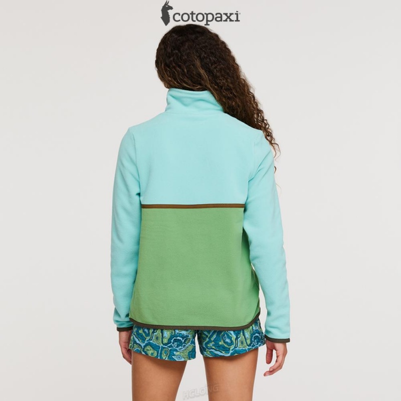 Cotopaxi Amado Fleece Pullover Sea Glass/Kelp | IN39-F7-ZC