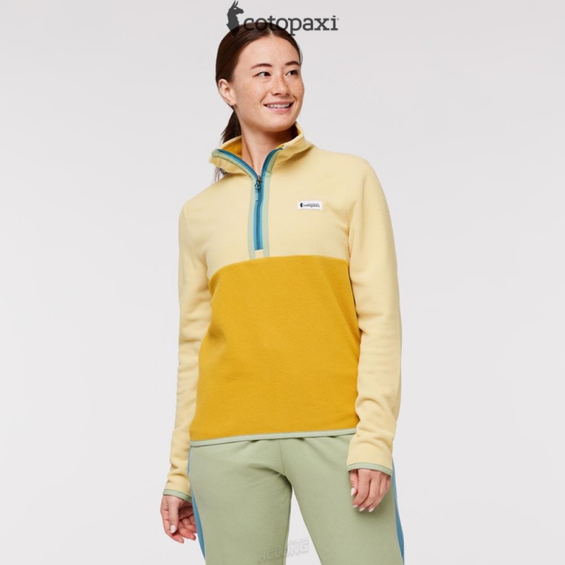 Cotopaxi Amado Fleece Pullover Wheat/Amber | CN18-X8-MU