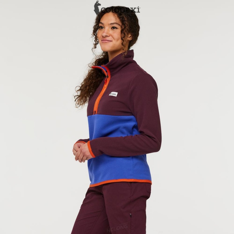 Cotopaxi Amado Fleece Pullover Wine/Blue Violet | CH40-N9-MU