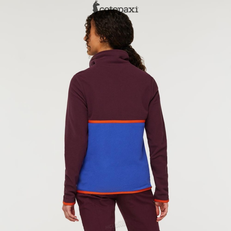 Cotopaxi Amado Fleece Pullover Wine/Blue Violet | CH40-N9-MU