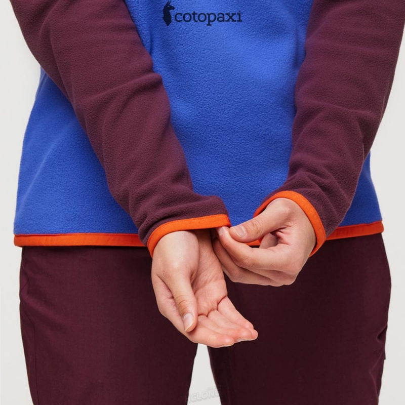 Cotopaxi Amado Fleece Pullover Wine/Blue Violet | CH40-N9-MU