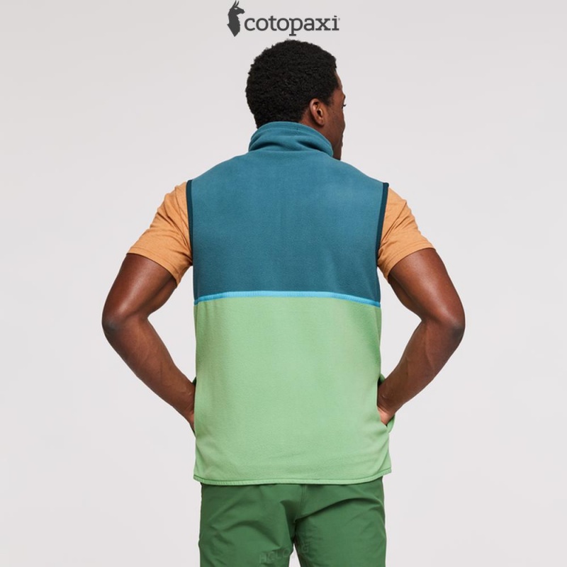 Cotopaxi Amado Fleece Vest Deep Ocean/Kelp | HI83-A7-DX