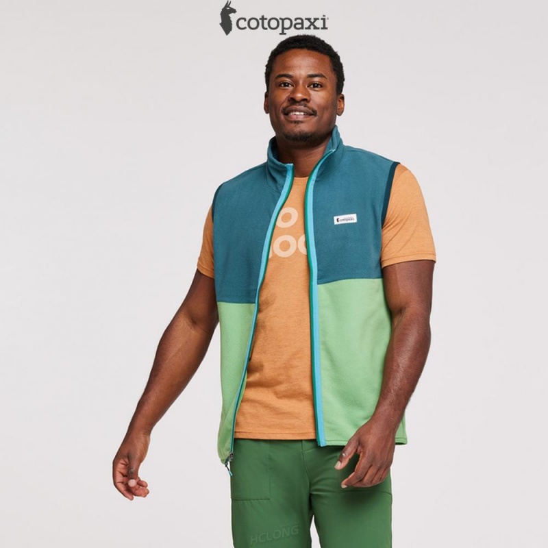 Cotopaxi Amado Fleece Vest Deep Ocean/Kelp | HI83-A7-DX