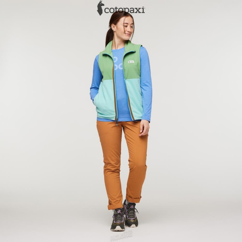 Cotopaxi Amado Fleece Vest Kelp/Sea Glass | DI22-P1-KJ