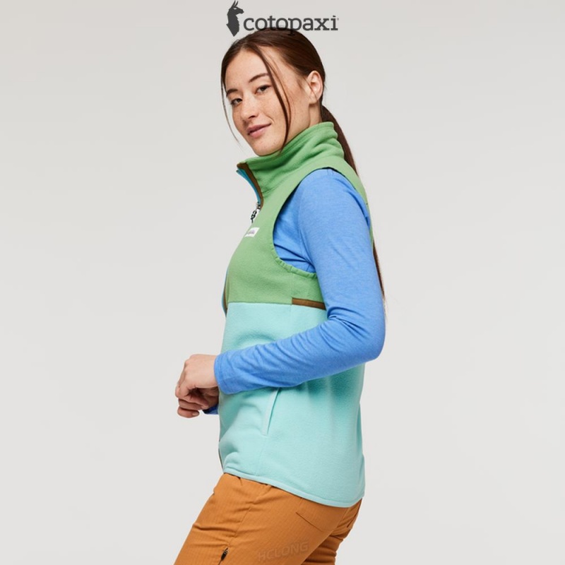 Cotopaxi Amado Fleece Vest Kelp/Sea Glass | DI22-P1-KJ