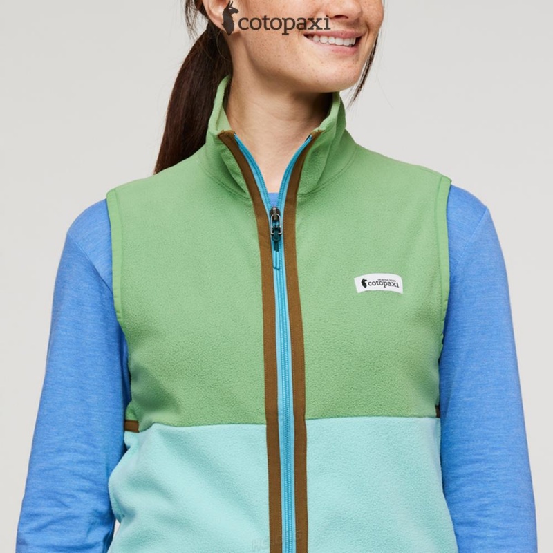 Cotopaxi Amado Fleece Vest Kelp/Sea Glass | DI22-P1-KJ