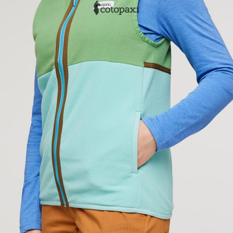 Cotopaxi Amado Fleece Vest Kelp/Sea Glass | DI22-P1-KJ