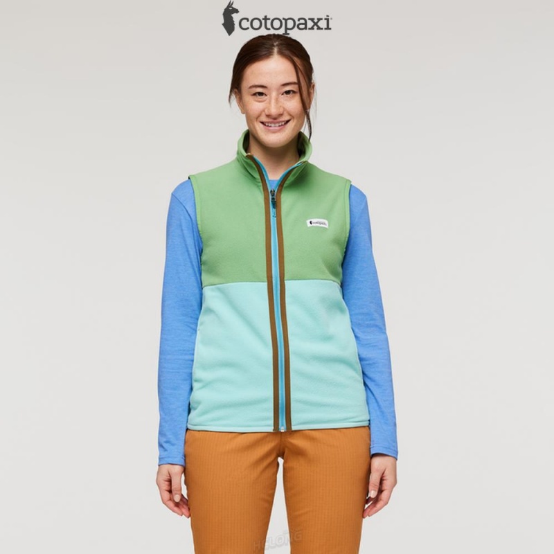 Cotopaxi Amado Fleece Vest Kelp/Sea Glass | DI22-P1-KJ