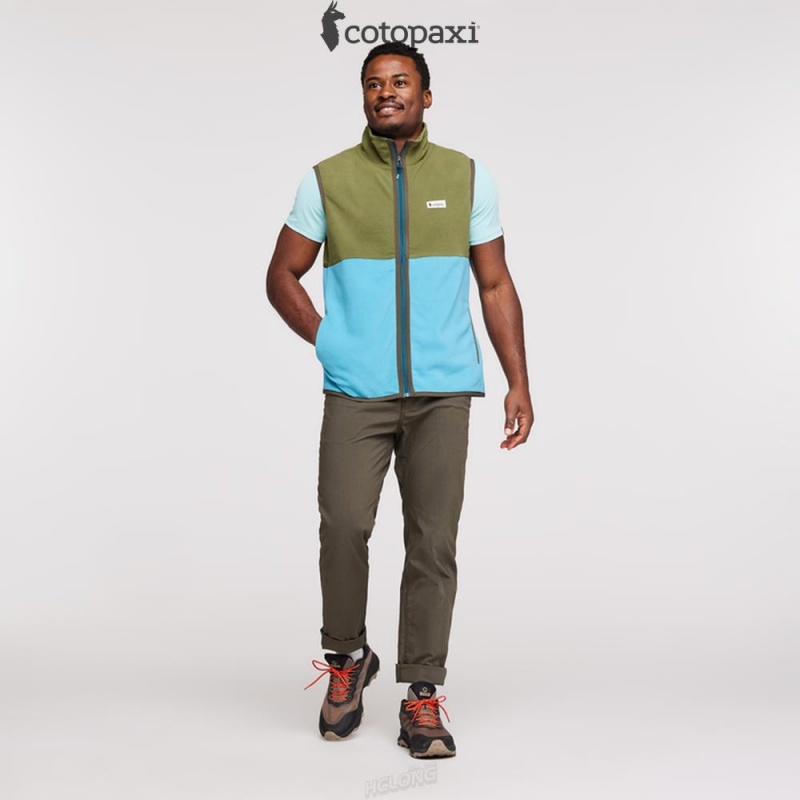 Cotopaxi Amado Fleece Vest Pine/Poolside | BP79-T0-KF