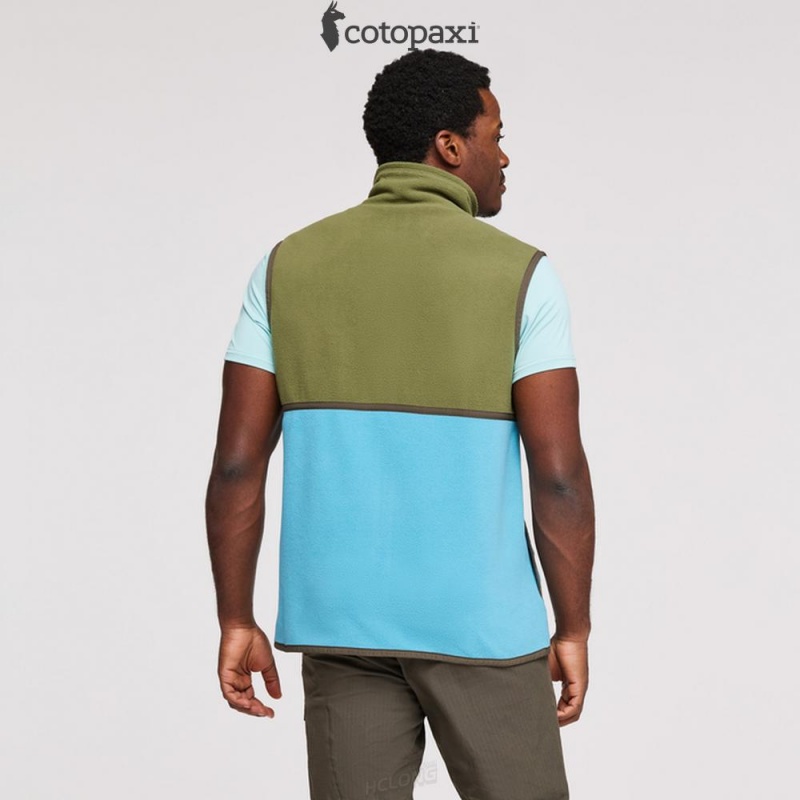 Cotopaxi Amado Fleece Vest Pine/Poolside | BP79-T0-KF