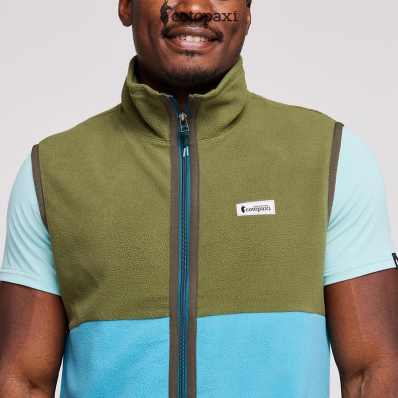 Cotopaxi Amado Fleece Vest Pine/Poolside | BP79-T0-KF