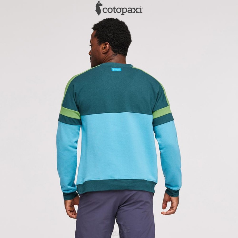 Cotopaxi Bandera Sweatshirt Deep Ocean/Poolside | OI89-Z2-FX