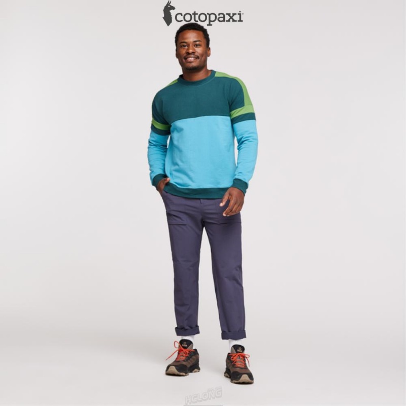 Cotopaxi Bandera Sweatshirt Deep Ocean/Poolside | UW20-V2-CE