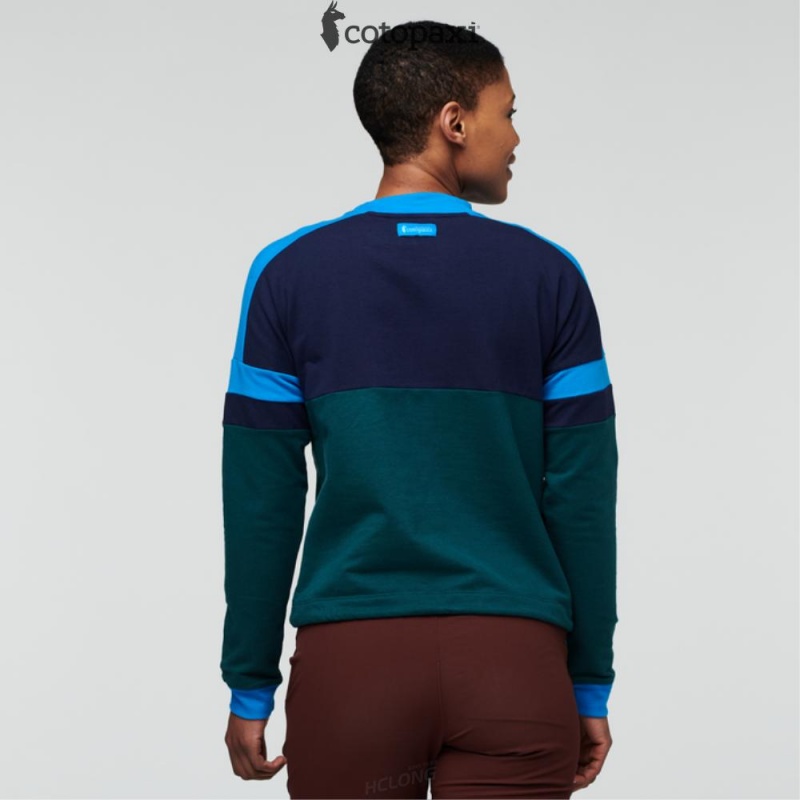 Cotopaxi Bandera Sweatshirt Maritime/Deep Ocean | HX25-I2-BO