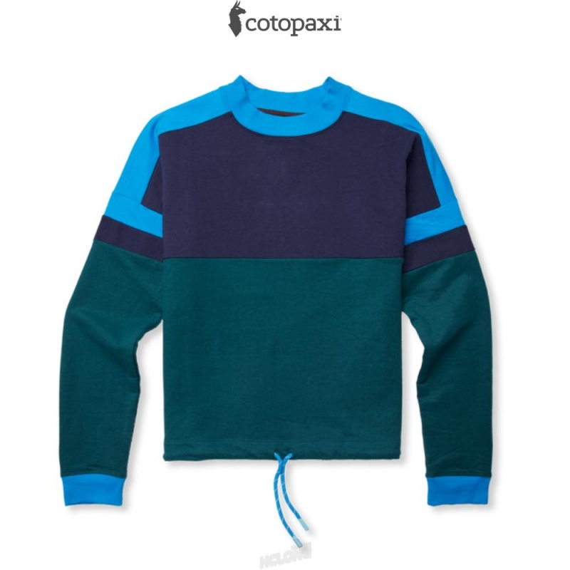 Cotopaxi Bandera Sweatshirt Maritime/Deep Ocean | HX25-I2-BO