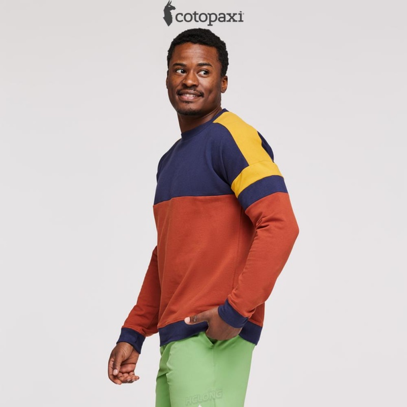 Cotopaxi Bandera Sweatshirt Maritime/Spice | BA07-R9-SE