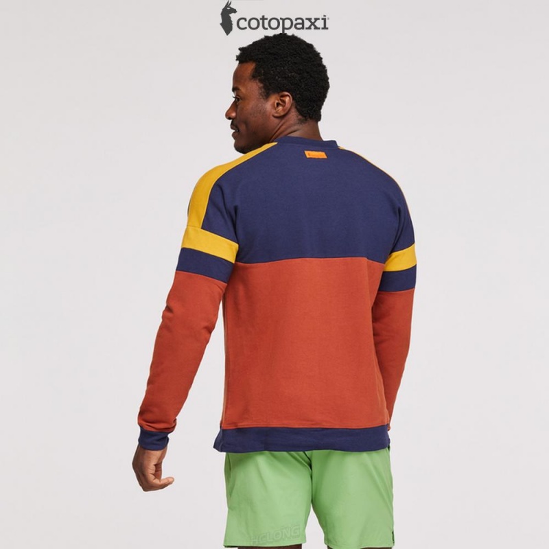 Cotopaxi Bandera Sweatshirt Maritime/Spice | BA07-R9-SE