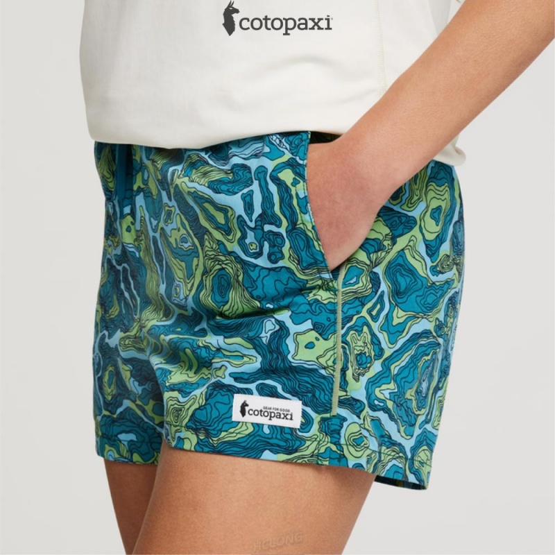 Cotopaxi Brinco Short - Print Gulf/Kelp | XU57-G5-UD