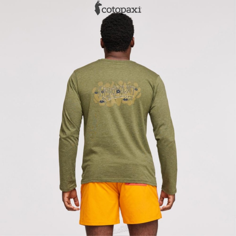 Cotopaxi Cactus Life Long-Sleeve T-Shirt Pine | WB79-I3-LH