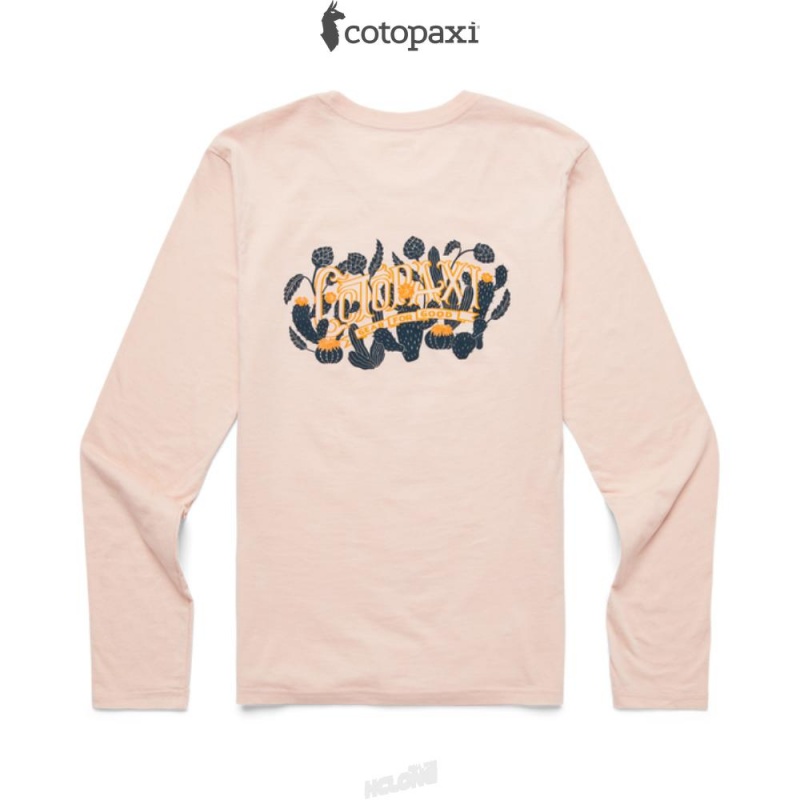 Cotopaxi Cactus Life Long-Sleeve T-Shirt Sand | DT04-T3-US