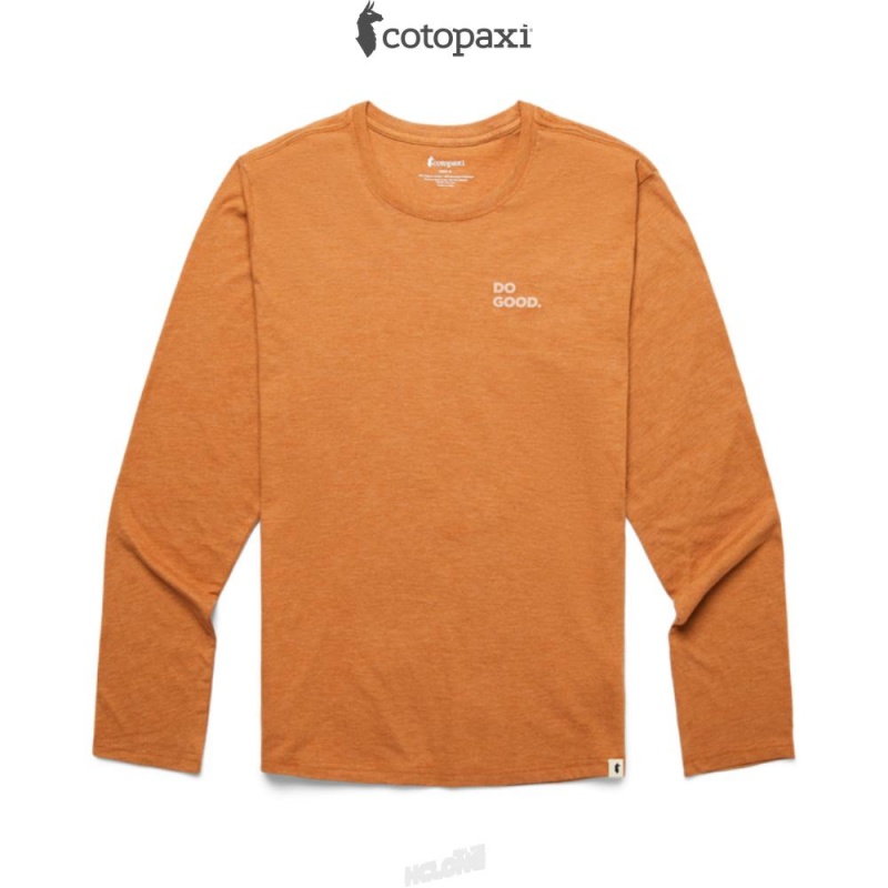 Cotopaxi Cactus Life Long-Sleeve T-Shirt Saddle | DZ14-L0-VV