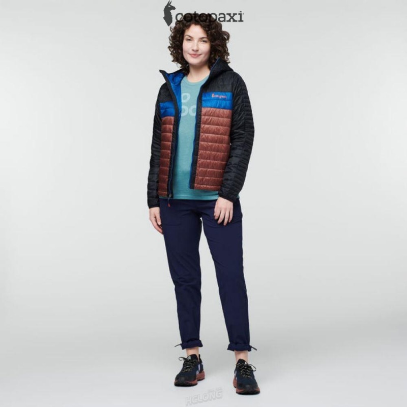 Cotopaxi Capa Insulated Hooded Jacket Black/Chestnut | AY15-O7-OS