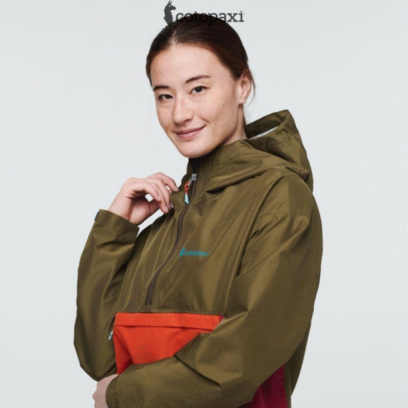 Cotopaxi Cielo Rain Anorak Kelp | KG91-U8-FJ