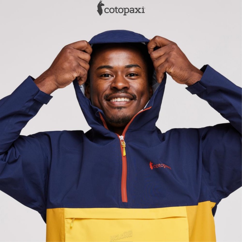 Cotopaxi Cielo Rain Anorak Maritime/Amber | UB63-S4-BS