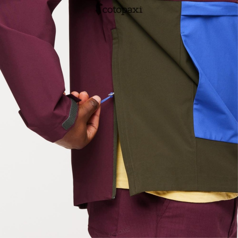 Cotopaxi Cielo Rain Anorak Wine | CB68-T0-WU