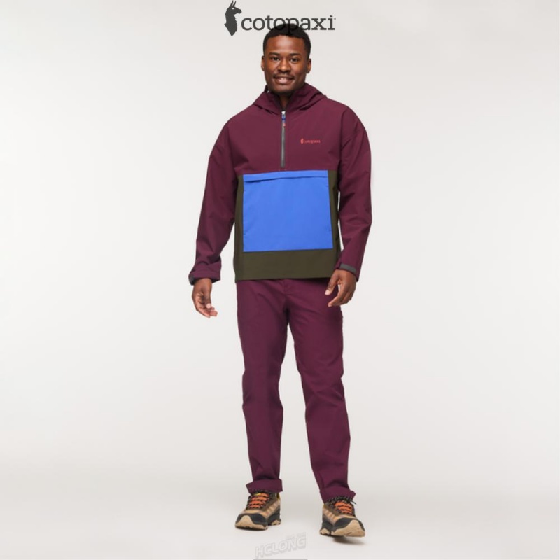 Cotopaxi Cielo Rain Anorak Wine | LF85-I9-TK