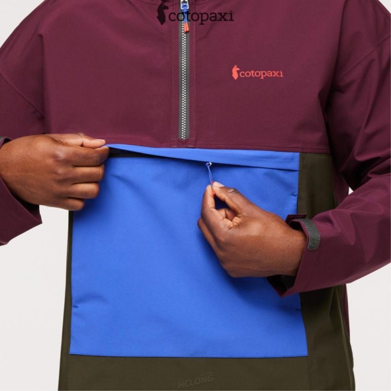 Cotopaxi Cielo Rain Anorak Wine | LF85-I9-TK